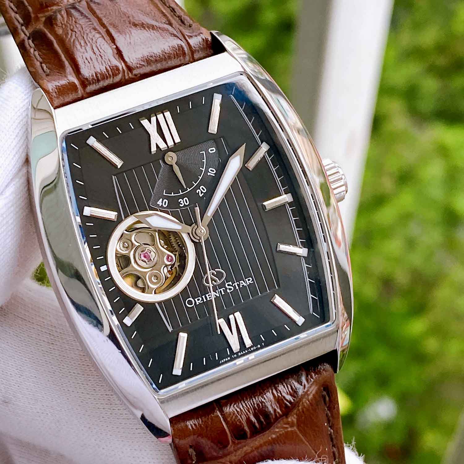 Orient Star 自動巻き時計 ブラックバンド不良